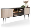 XOOON Aramon, Sideboard 240 cm. - 2-Türen + 2-Glastüren + 3-Nischen (+ LED) -  - 2