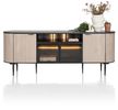XOOON Aramon, Sideboard 210 cm. - 2-Türen + 2-Glastüren + 3-Nischen (+ LED) -  - 1