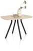 XOOON Arvada, Tresentisch 160 x 100 cm. - oval - Zentralfuss kurz - Beige, Braun - 2
