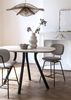XOOON Arvada, Tresentisch 160 x 100 cm. - oval - Zentralfuss kurz - Beige, Braun - 9