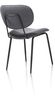 XOOON Lexi, Stuhl - schwarzer Rahmen (ROB) - Stoff Ponti - Schwarz/ Anthrazit, Grau - 3