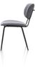 XOOON Lexi, Stuhl - schwarzer Rahmen (ROB) - Stoff Ponti - Schwarz/ Anthrazit, Grau - 4