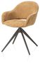 XOOON Finn, Armlehnstuhl - drehbar - graphit  - Stoff Livigno - Ocker - 2