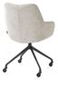 XOOON Mats, Armlehnstuhl - Aluminium Gestell + Rollen - selected choices - Schwarz/ Anthrazit, Braun, Grau, Gruen, Orange, Taupe, Weiss - 3