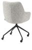 XOOON Mats, Armlehnstuhl - Aluminium Gestell + Rollen - selected choices - Schwarz/ Anthrazit, Braun, Grau, Gruen, Orange, Taupe, Weiss - 7