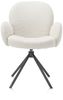 XOOON Jaxon, Armlehnstuhl - Gestell Grafit - drehbar - Stoff Brioni - Elfenbein - 1