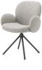 XOOON Jaxon, Armlehnstuhl - Gestell Grafit - drehbar - Stoff Brioni - Kiesel - 2