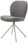 XOOON Jaxon, Stuhl - Gestell Silk Grey - drehbar - Stoff Brioni - Leber - 2