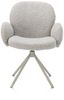 XOOON Jaxon, Armlehnstuhl - Gestell Silk Grey - drehbar - Stoff Brioni - Kiesel - 1