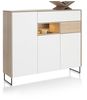 XOOON Lindfield, Highboard 160 cm - 3-Tueren + 2-Laden + 1-Nische (+ LED) -  - 2