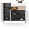 XOOON Lindfield, Highboard 160 cm - 3-Tueren + 2-Laden + 1-Nische (+ LED) -  - 3