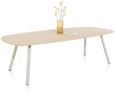 XOOON Niora, Tisch 210 x 110 cm - Oval - Metall Fuss - Beige - 3