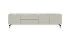 XOOON Noon, Lowboard 210 cm - 3-Tueren + 2-Laden - Deckplatte aus HPL light grey -  - 1