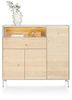 XOOON Niora, Highboard 148 cm - 3-Tueren + 1-Lade + 1-Nische -  - 1