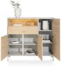 XOOON Niora, Highboard 148 cm - 3-Tueren + 1-Lade + 1-Nische -  - 3