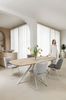 XOOON Arvada, Tisch 160 x 100 cm. - ovale - zentralem Fuß Nebbia - Beige, Braun - 7