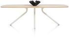 XOOON Arvada, Tisch 250 x 110 cm. - ovale - zentralem Fuß Nebbia - Beige, Braun - 1