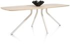 XOOON Arvada, Tisch 250 x 110 cm. - ovale - zentralem Fuß Nebbia - Beige, Braun - 2