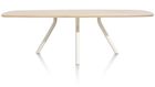 XOOON Arvada, Tisch 250 x 110 cm. - ovale - zentralem Fuß Nebbia - Beige, Braun - 4