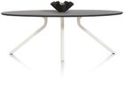 XOOON Arvada, Tisch 220 x 110 cm. - Ellipse - zentralem Fuß Nebbia - Schwarz - 1