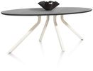 XOOON Arvada, Tisch 220 x 110 cm. - Ellipse - zentralem Fuß Nebbia - Schwarz - 2