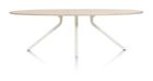XOOON Arvada, Tisch 250 x 110 cm. - Ellipse - zentralem Fuß Nebbia - Beige, Braun - 1