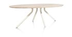 XOOON Arvada, Tisch 250 x 110 cm. - Ellipse - zentralem Fuß Nebbia - Beige, Braun - 2