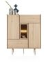 XOOON Valgard, Highboard 120 cm - 2-Türen + 2-Laden + 2-Nischen (+ LED) -  - 1