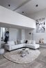 XOOON Carini, Ecksofa 2,5 Sitzer Armlehne links elektrisch + Ottomane rechts - Vada Ivory -  - 13