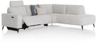 XOOON Carini, Ecksofa 2,5 Sitzer Armlehne links elektrisch + Ottomane rechts - Vada Ivory -  - 4