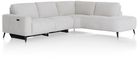 XOOON Carini, Ecksofa 2,5 Sitzer Armlehne links elektrisch + Ottomane rechts - Vada Ivory -  - 8