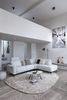 XOOON Carini, Ecksofa 2,5 Sitzer Armlehne links elektrisch + Ottomane rechts - Vada Ivory -  - 9