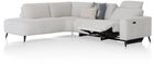 XOOON Carini, Ecksofa 2,5 Sitzer Armlehne rechts elektrisch + Ottomane links - Vada Ivory -  - 6