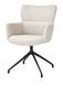 XOOON Sage, Armlehnstuhl drehbar - rough off black - Stoff Luton - Creme - 2