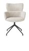 XOOON Sage, Armlehnstuhl drehbar - graphit - Stoff Luton - Creme - 1