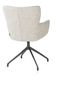 XOOON Sage, Armlehnstuhl drehbar - graphit - Stoff Luton - Creme - 3