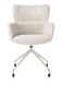 XOOON Sage, Armlehnstuhl + Rollen - Aluminium Gestell creme - Stoff Luton - Creme - 1