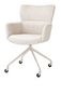 XOOON Sage, Armlehnstuhl + Rollen - Aluminium Gestell creme - Stoff Luton - Creme - 2