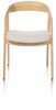 XOOON Dante, Armlehnstuhl - Eiche naturell mit Sitz in Stoff Cloudy beige - Beige - 1