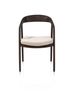 XOOON Dante, Armlehnstuhl - Eiche clay mit Sitz in Stoff Brioni - Beige - 1