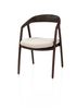 XOOON Dante, Armlehnstuhl - Eiche clay mit Sitz in Stoff Brioni - Beige - 2