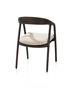XOOON Dante, Armlehnstuhl - Eiche clay mit Sitz in Stoff Brioni - Beige - 4