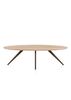 XOOON Arvada, Esstisch 250 x 110 cm, Ellipse, 4 Beine - Beige, Weiß, Gelb - 1