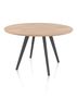 XOOON Arvada, Esstisch 125 cm, rund, 4 Beine - Beige, Weiß, Gelb - 3