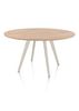 XOOON Arvada, Esstisch 140 cm, rund, 4 Beine - Beige, Weiß, Gelb - 3