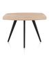 XOOON Arvada, Tresentisch 160 x 100 cm, oval, 4 Beine - Beige, Weiß, Gelb - 1