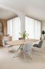XOOON Arvada, Tresentisch 160 x 100 cm, oval, 4 Beine - Beige, Weiß, Gelb - 3