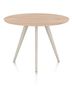XOOON Arvada, Tresentisch 125 cm, rund, 4 Beine - Beige, Weiß, Gelb - 1