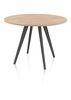 XOOON Arvada, Tresentisch 125 cm, rund, 4 Beine - Beige, Weiß, Gelb - 3
