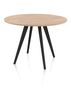 XOOON Arvada, Tresentisch 125 cm, rund, 4 Beine - Beige, Weiß, Gelb - 3